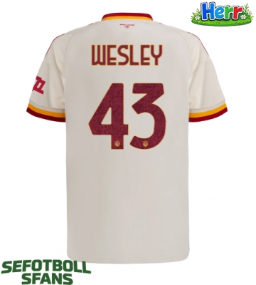 AS Roma Wesley Franca #43 Bortatröja 2026-27 Kortärmad